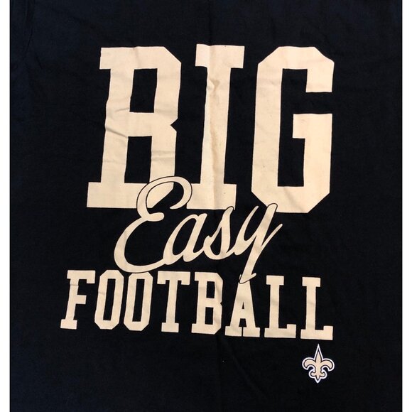 NFL Bud Light New Orleans Saints Big Easy Football Men's T-Shirt Black XL - Picture 2 of 8